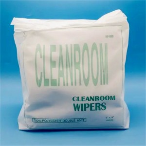 Cleanroom Wiper Bebas Debu untuk Membersihkan Layar SMT Wiper Kering Dengan Laser Cut Cleanroom Wiper