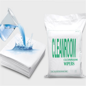 Kertas Pembersihan Industri 6″*6″ Harga Kilang Kertas Cleanroom Percuma Lint Kertas Cleanroom Poliselulosa Bukan Tenunan