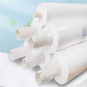 Rollspunlace Nonwoven Smt Stencil تمیز کننده صنعتی برف پاک کن کاغذ رول پاک کن کاغذ پاک کن غیر بافته دستمال مرطوب پارچه غیر بافته سفید SGS