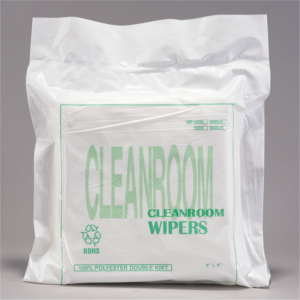 Cross lapping high performance nonwoven dust free cleaning wipes for cleanroom